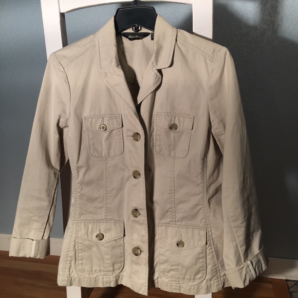 Eddie bauer khaki jacket Clearance